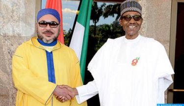 بلاغ للديوان الملكي : صاحب الجلالة الملك محمد السادس يتباحث مع رئيس جمهورية نيجيريا الاتحادية