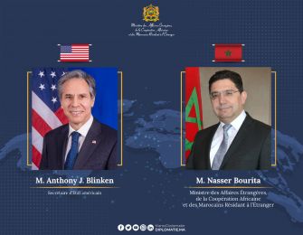 MFA Nasser Bourita Confers with U.S. Secretary of State, Mr. Anthony J. Blinken 