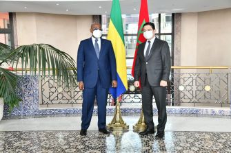 MFA Nasser Bourita receives his Gabonese counterpart