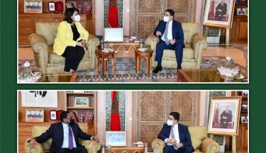 السيد ناصر بوريطة يتباحث مع وزيري خارجية تشاد وليبيا 