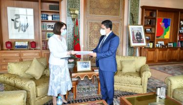 M. Nasser Bourita reçoit S.E.Mme Vasylieva Oksana Yuriivna, Nouvel Ambassadeur de l’Ukraine