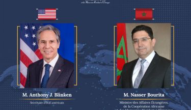 M. Nasser Bourita s'entretient avec le Secrétaire d’Etat américain Anthony J. Blinken 