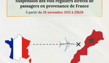 Covid-19 : la suspension des vols directs en provenance de la France décalée jusqu'au dimanche 28 novembre