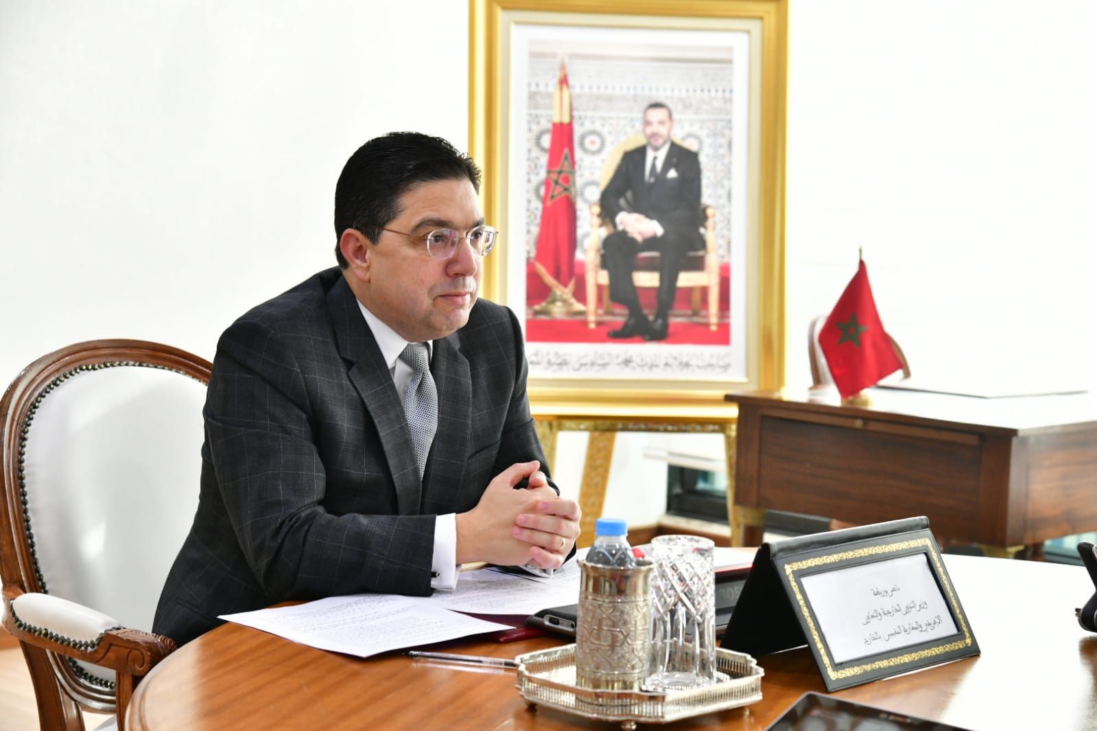 MFA Nasser Bourita Holds Talks with GCC Secretary-General
