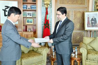 M. Nasser Bourita reçoit S.E.M Shinozuka Takashi, nouvel Ambassadeur du Japon