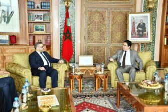 Entretien de M. Nasser Bourita avec M. Khaled Meshri, le Président du Haut Conseil d'État libyen