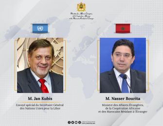 M. Nasser Bourita s’entretient avec l’Envoyé spécial du Secrétaire général des Nations unies pour la Libye