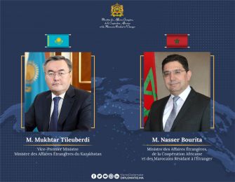 M. Nasser Bourita s'entretient avec son homologue kazakh 