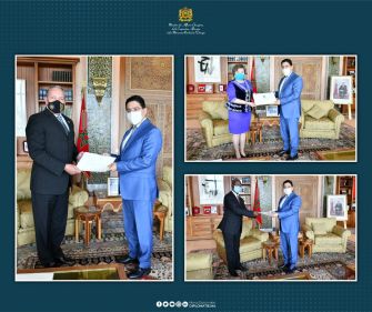 De nouveaux ambassadeurs présentent à M. Bourita les copies figurées de leurs lettres de créance