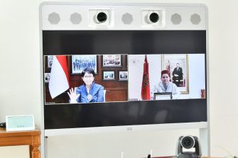 MFA Nasser Bourita Holds talks with his Indonesian counterpart