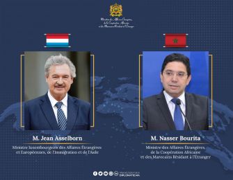 MFA Nasser Bourita holds talks with his Luxembourg counterpart