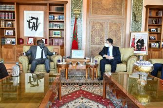 MFA Nasser Bourita holds talks with his Liberian counterpart
