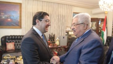 Le Président palestinien reçoit à Amman M. Bourita qui lui a transmis un message verbal de Sa Majesté le Roi