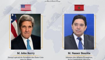 M. Nasser Bourita s'entretient avec l'envoyé spécial des Etats-Unis pour le climat