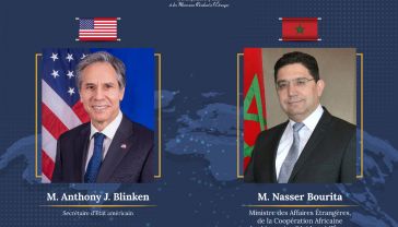 M. Nasser Bourita s'entretient avec le Secrétaire d’Etat américain Anthony J. Blinken 