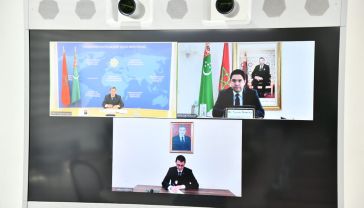 MFA Nasser Bourita holds talks with his Turkmen counterpart