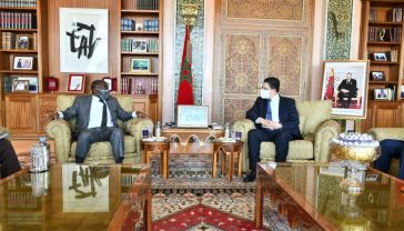 MFA Nasser Bourita holds talks with his Liberian counterpart